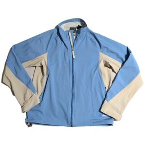 Cloudveil‎ Softshell Jacket Womens M Blue Full Zip Outdoor Hiking Lightweight